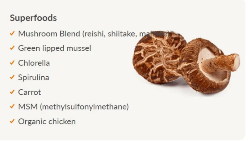 Ingredients of Feline 40 Superfoods