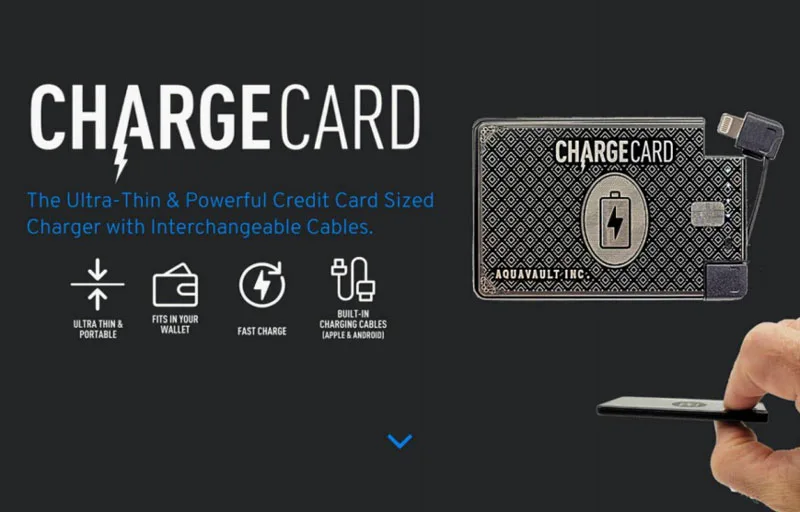 Briefly talk about the features of ChargeCard ultra-thin charger